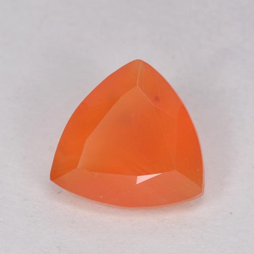 Cornalina Laranja brilhante Natural 0.98ct, Trilhão, Translúcido