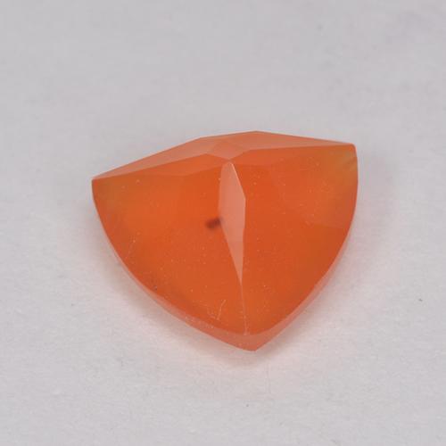 Cornalina Laranja brilhante Natural 0.98ct, Trilhão, Translúcido