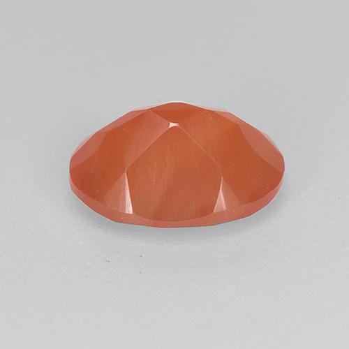 Cornalina laranja natural 1,05ct, corte oval, translúcido