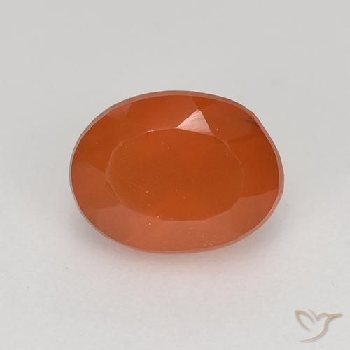1.07ct Natural Laranja Intenso Cornalina, oval, Translúcido