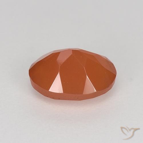 Cornalina Laranja Intenso Natural 1.07ct, oval, Translúcido