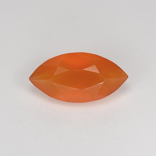 Cornalina fogo laranja Natural 0.93ct, Marquesa, Translúcido