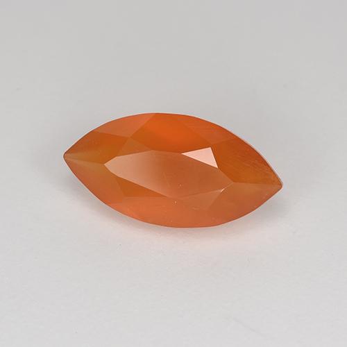 Cornalina fogo laranja Natural 0.93ct, Marquesa, Translúcido