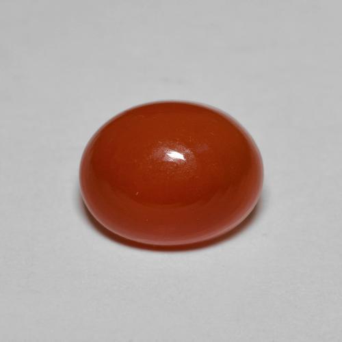 Cornalina Laranja Médio Natural 2.23ct, Corte Oval, Translúcido