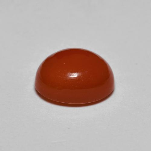 Cornalina Laranja Médio Natural 2.23ct, Corte Oval, Translúcido