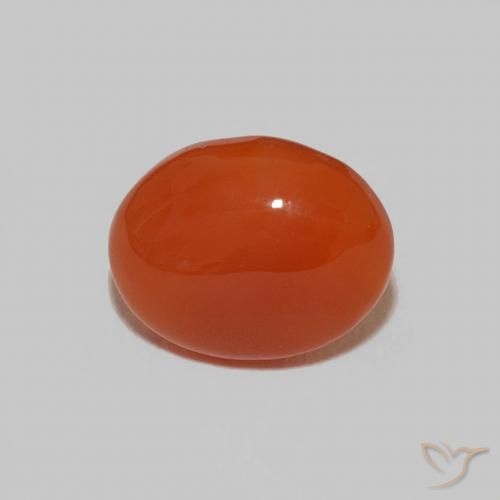 2.28ct Natural laranja quente Cornalina, oval, Opaco