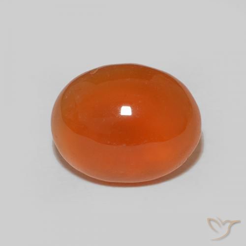 2.48ct Natural Laranja Intenso Cornalina, oval, Opaco