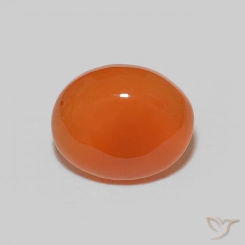 2.74ct Natural Laranja Intenso Cornalina, oval, Opaco