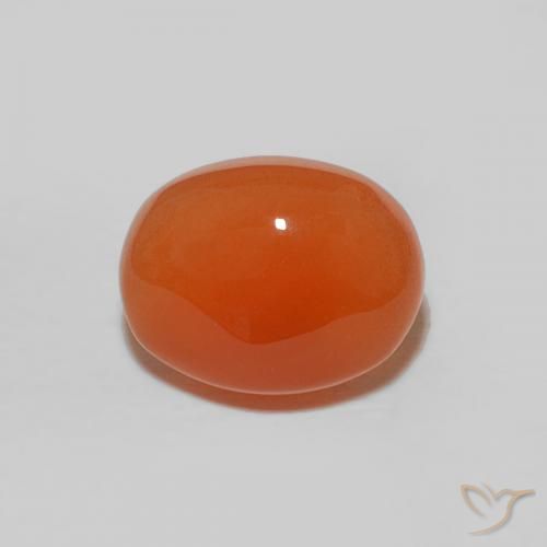 2.22ct Natural Laranja Avermelhado Profundo Cornalina, oval, Opaco