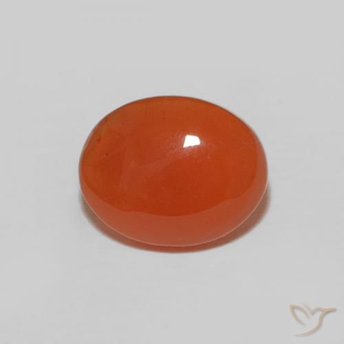 1.72ct Natural fogo laranja Cornalina, oval, Opaco