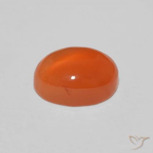 Cornalina Laranja Intenso Natural 2.34ct, oval, Opaco