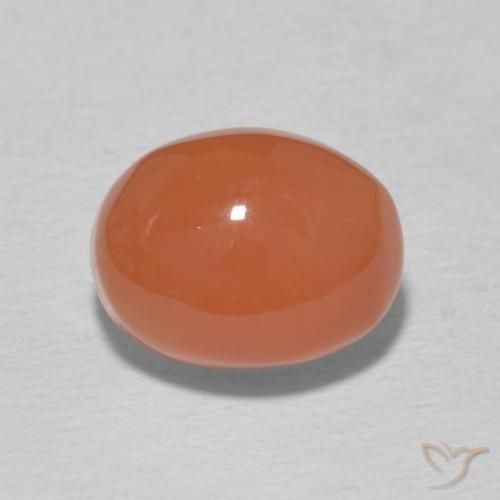 3.63ct Natural Laranja Médio Cornalina, oval, Opaco