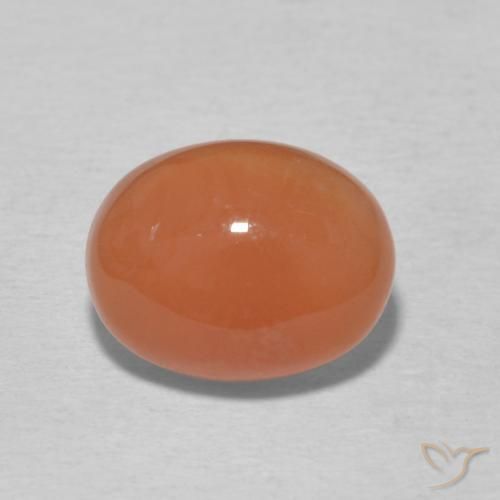 2.95ct Natural Laranja claro Cornalina, oval, Opaco