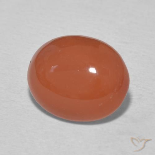 Cornalina Laranja Médio Natural 3.15ct, oval, Opaco