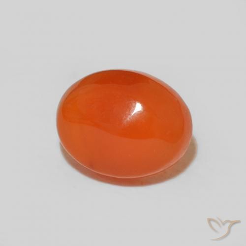 Cornalina Laranja Médio Natural 2.04ct, oval, Opaco