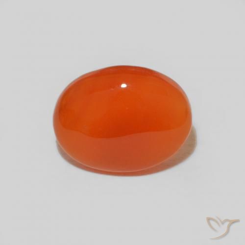 1.63ct Natural Laranja Intenso Cornalina, oval, Opaco