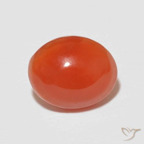 2.52ct Natural Laranja Médio Cornalina, oval, Opaco