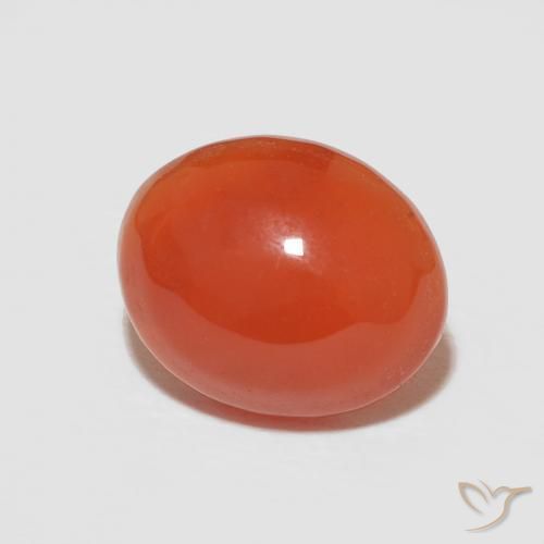 Cornalina Laranja Médio Natural 2.52ct, oval, Opaco