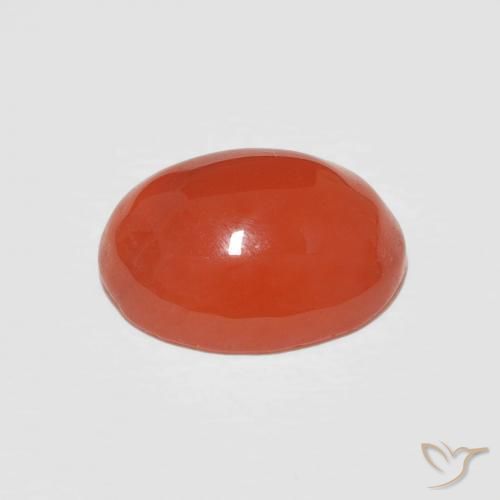 Cornalina Laranja Médio Natural 2.52ct, oval, Opaco