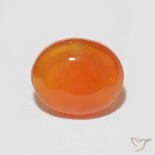 2.58ct Natural Laranja Médio Cornalina, oval, Opaco