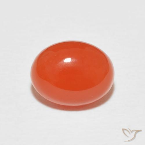 2.08ct Natural Laranja Intenso Cornalina, oval, Opaco