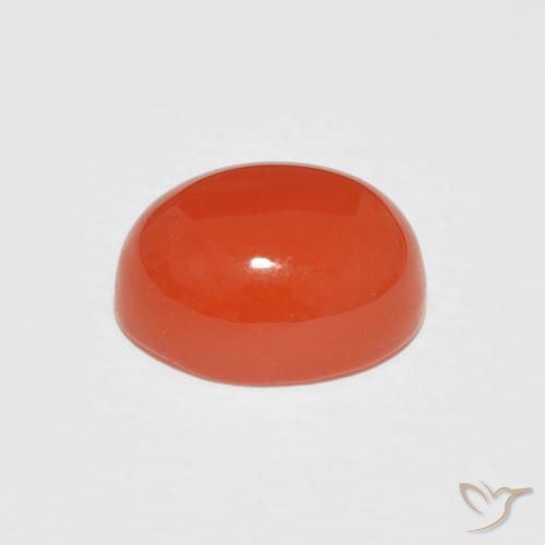 Cornalina Laranja Intenso Natural 2.08ct, oval, Opaco
