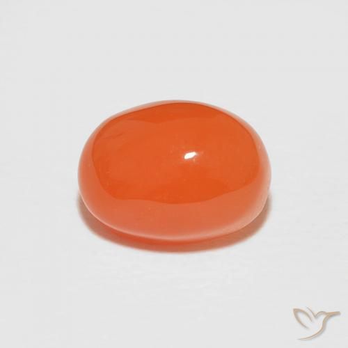 1.89ct Natural Laranja Avermelhado Profundo Cornalina, oval, Opaco