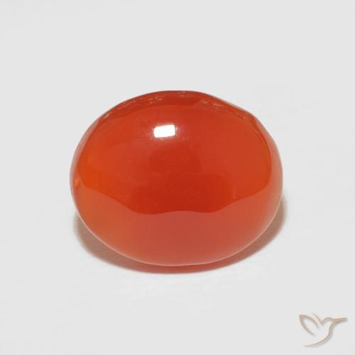 2.67ct Natural fogo laranja Cornalina, oval, Opaco