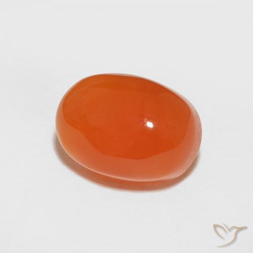Cornalina fogo laranja Natural 1.81ct, oval, Opaco