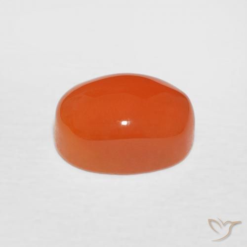 Cornalina fogo laranja Natural 1.81ct, oval, Opaco