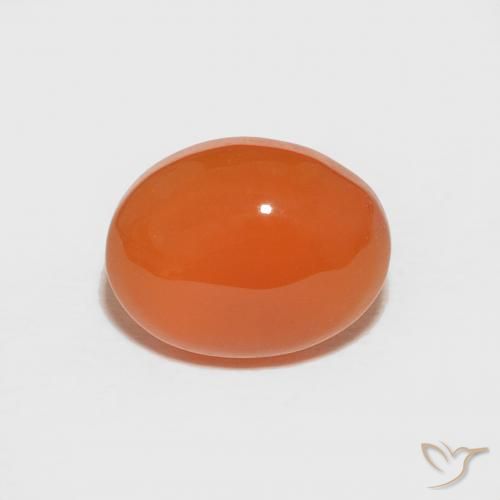 1.78ct Natural fogo laranja Cornalina, oval, Opaco