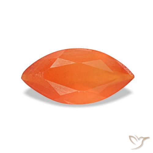 0.39ct laranja cornalina, marquise, transparente