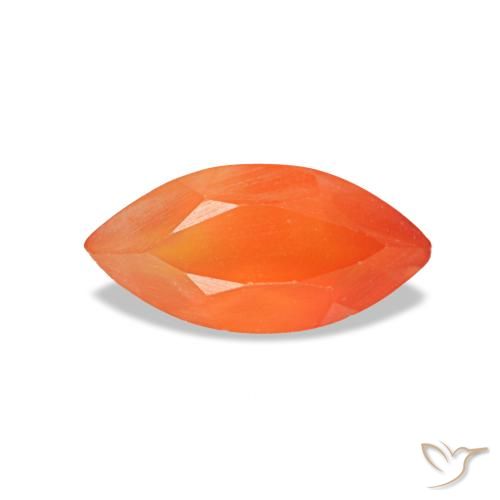 0.47ct laranja cornalina, marquise, transparente