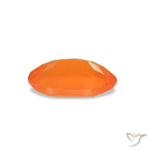 Cornalina laranja natural 0,33ct, corte oval, transparente