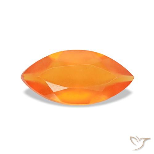 0.39ct laranja cornalina, marquise, transparente