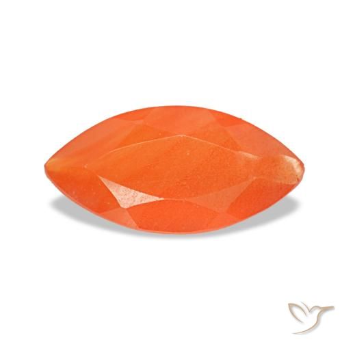 0.36ct laranja cornalina, marquise, transparente
