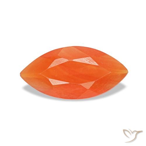 0.32ct laranja cornalina, marquise, transparente