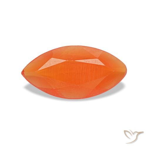 0.28ct laranja cornalina, marquise, transparente