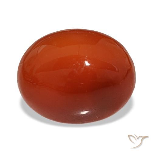 3.06ct vermelho cornalina, oval, translúcido