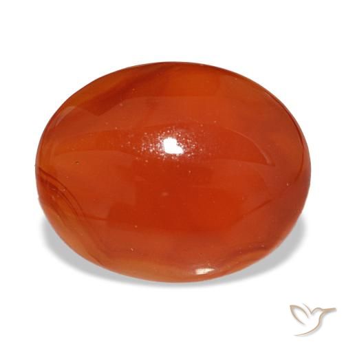 2.85ct vermelho cornalina, oval, translúcido