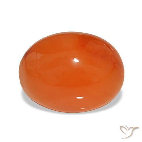 2.38ct vermelho cornalina, oval, translúcido