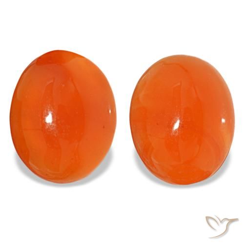 4.71ctw laranja cornalina, oval, translúcido
