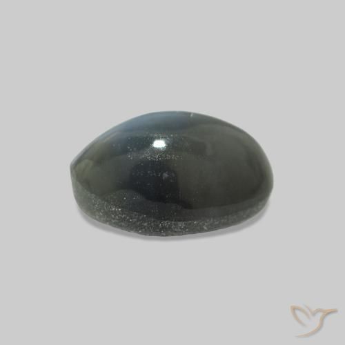 Cat's Eye Alexandrite cinza médio Natural 1.00ct, oval, Opaco