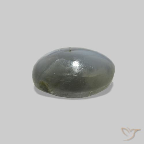 Cat's Eye Alexandrite Verde médio Natural 0.86ct, oval, Opaco