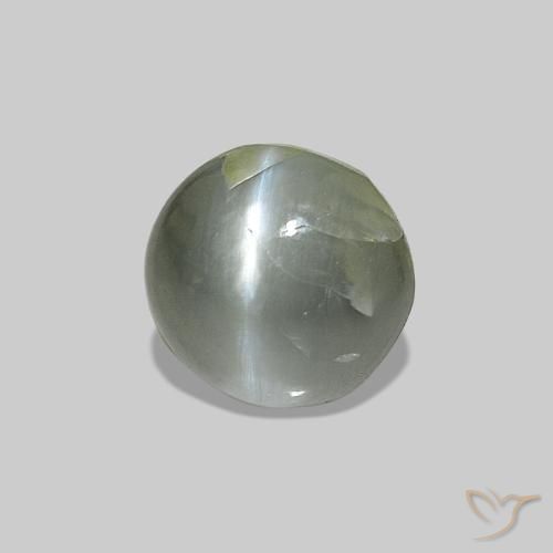 Cat's Eye Alexandrite Verde acinzentado Natural 0.51ct, oval, Opaco