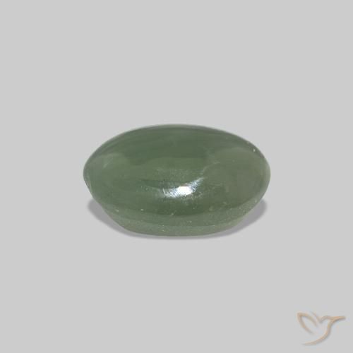 Cat's Eye Alexandrite Verde médio Natural 0.62ct, oval, Opaco