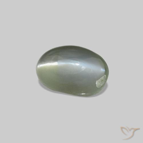 Cat's Eye Alexandrite Verde médio Natural 0.71ct, oval, Opaco