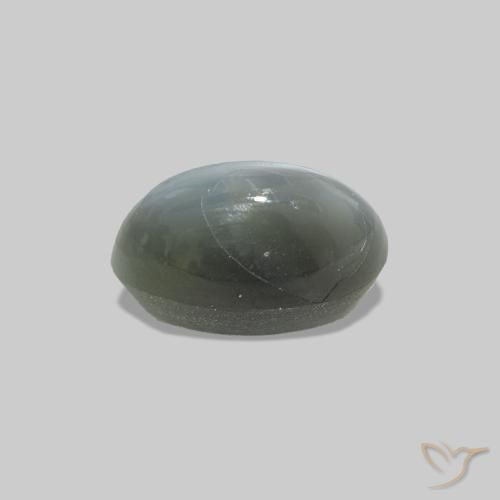 Cat's Eye Alexandrite cinza médio Natural 0.71ct, oval, Opaco