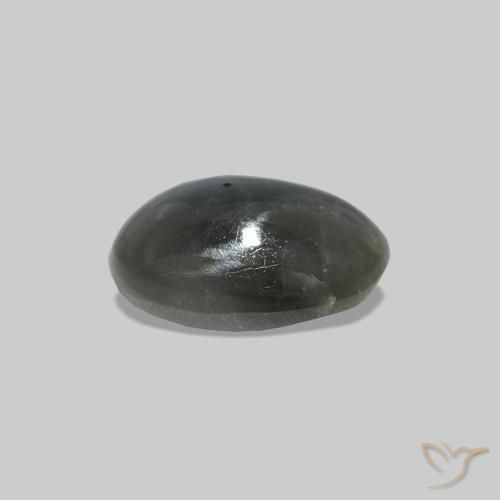 Cat's Eye Alexandrite cinza médio Natural 0.71ct, oval, Opaco