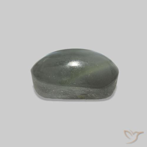 Cat's Eye Alexandrite cinza médio Natural 0.92ct, oval, Opaco